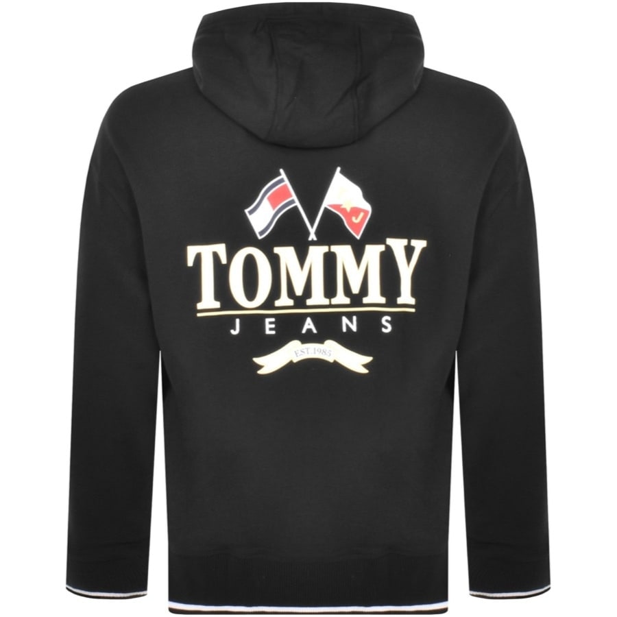 Tommy Jeans Logo Hoodie Black Mainline Menswear Denmark